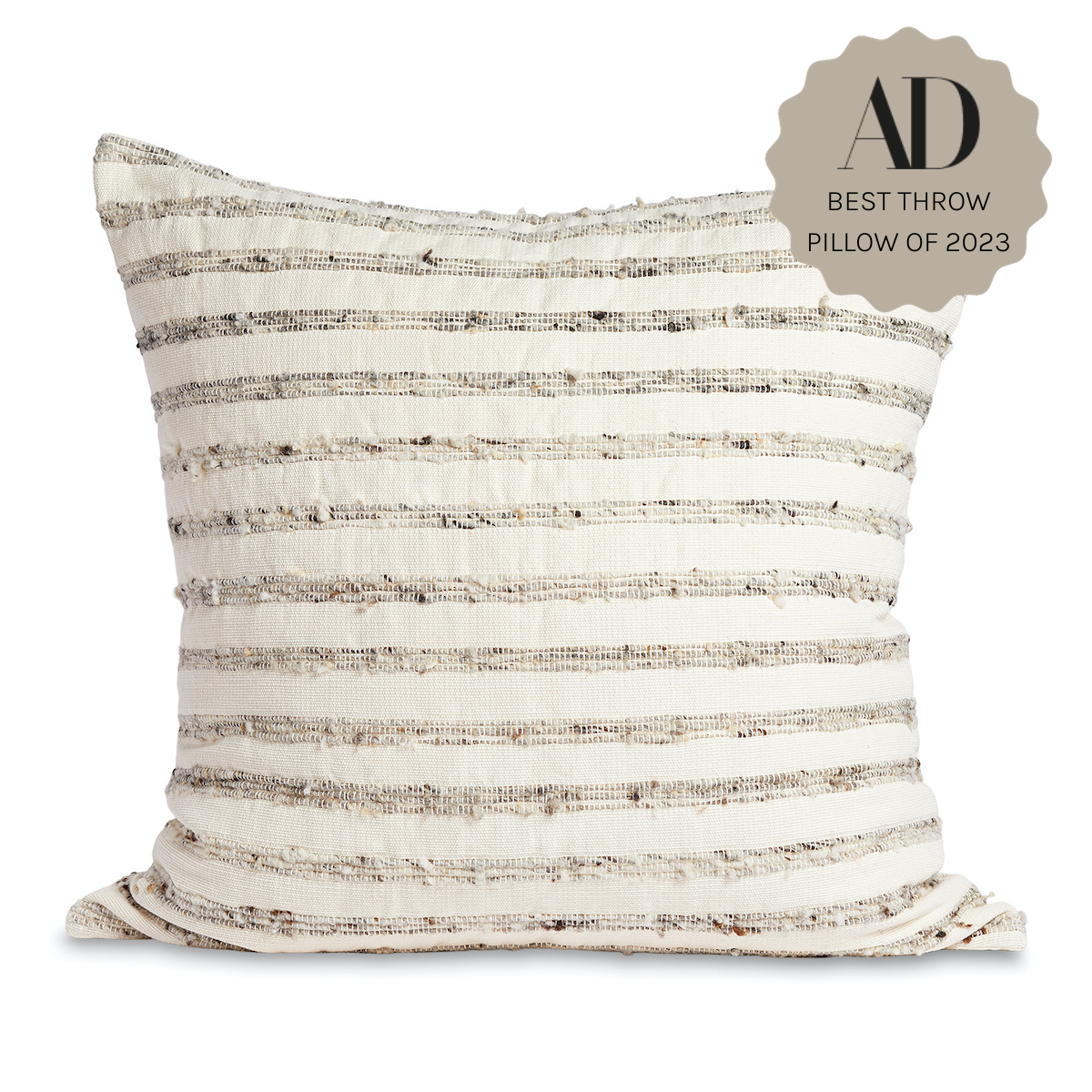 Azulina Home - Chunky Ivory Wool Lumbar Pillow