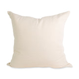 Azulina Home - Handmade Carmen Toss Pillow back of pillow is solid ivory