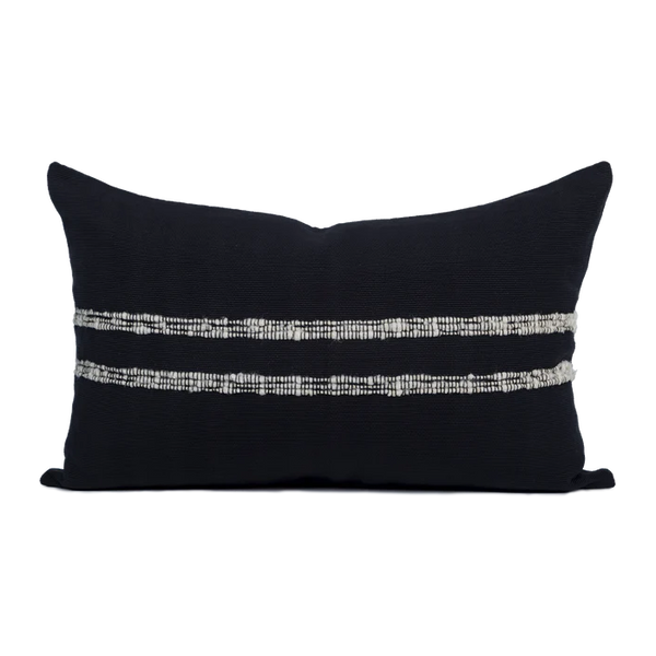 Cartagena Lumbar Pillow - Black