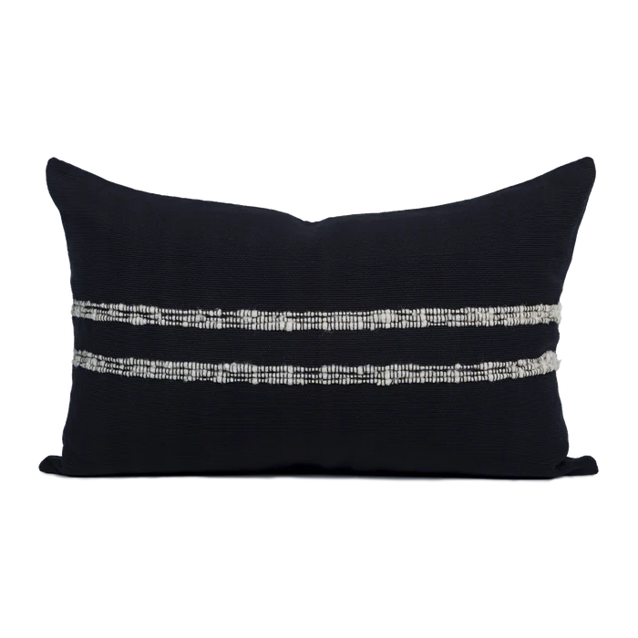 Cartagena Lumbar Pillow - Black