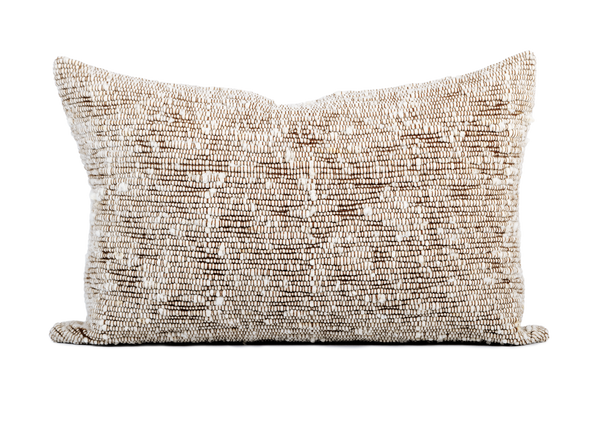 Chestnut Chunky Wool Lumbar Pillow
