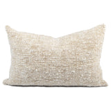 Sand Chunky Wool Lumbar Pillow