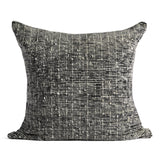 Azulina Home - Chunky Wool Pillow - Black with Ivory Stripes - This throw pillow complements styles from boho to classic. Stripes across the pure cotton twill base create a clean-lined and versatile pattern that celebrates the natural materials. 70% cotton and 30% virgin wool, locally sourced in Colombia. Hand crafted, combining the heritage of loom weaving with modern design.